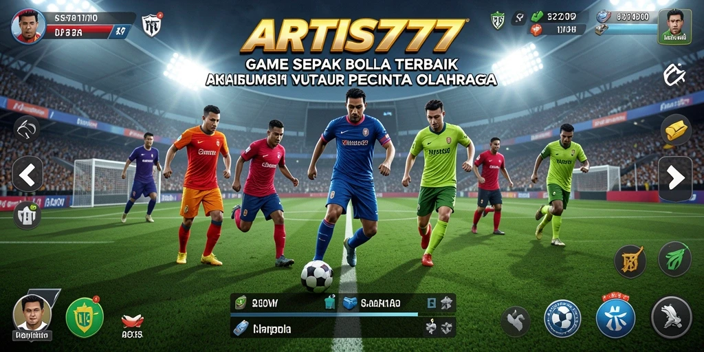 Tampilan gameplay ARTIS777 yang menegangkan saat bertanding di lapangan.