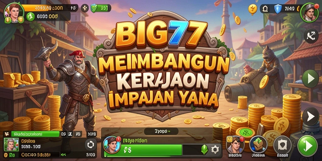 Tampilan screenshot BIG77 menunjukkan aktivitas seru dalam membangun kerajaan bisnis.