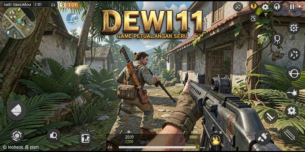Screenshot gameplay DEWI11 yang menampilkan pertempuran seru dalam TPS.