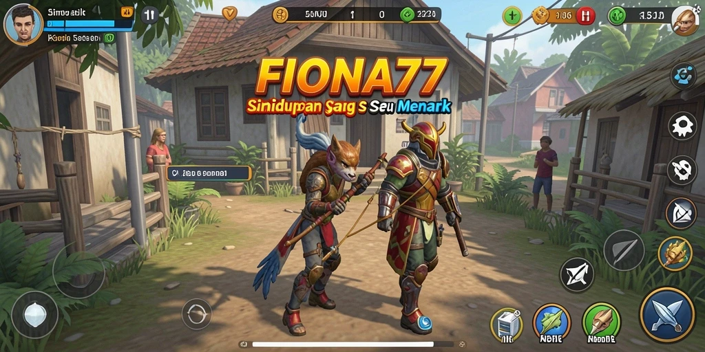 Tampilan gameplay menarik dari FIONA77 di dunia simulasi.