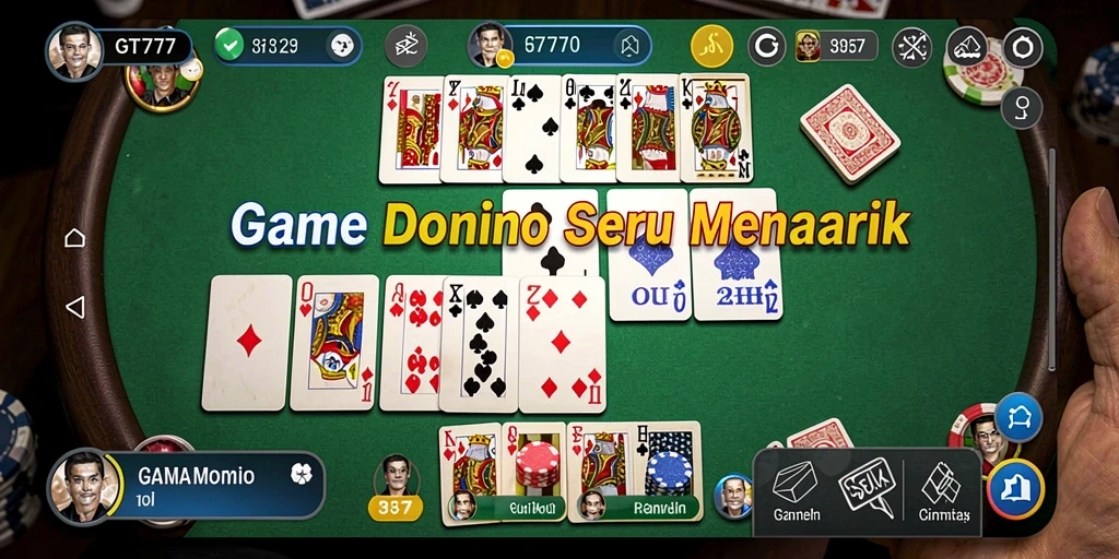 Screenshot gameplay GT777 menampilkan keseruan permainan Domino.