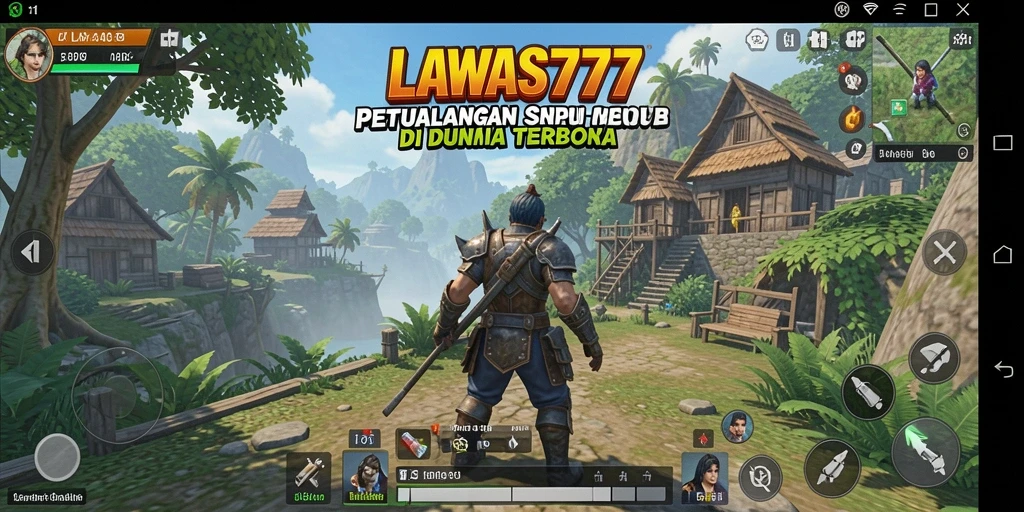 Screenshot menampilkan pengalaman eksplorasi dalam dunia terbuka LAWAS777.