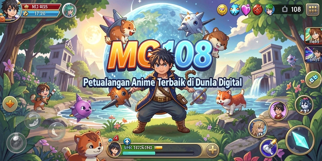 Screenshot gameplay MG108 dengan karakter Anime yang menarik.