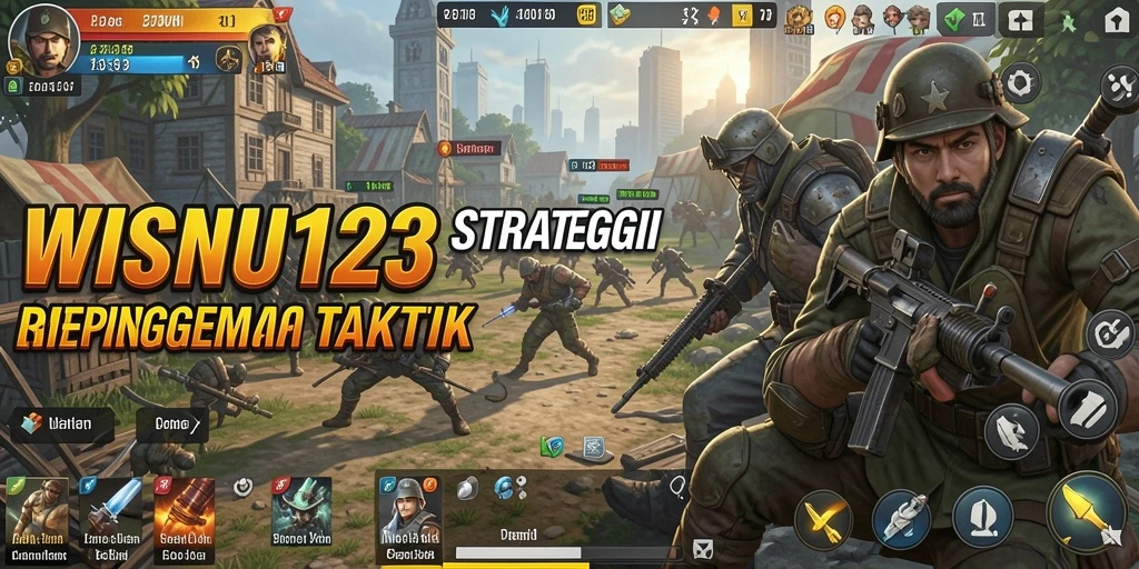 Tangkapan layar menampilkan gameplay intens dari WISNU123.